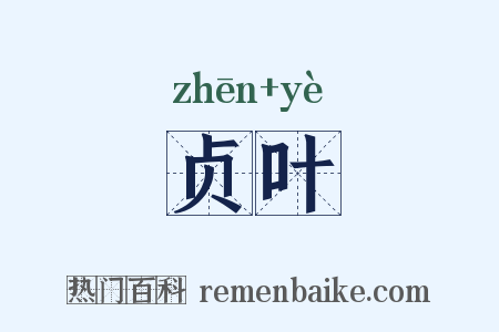 贞叶是什么意思的图片
